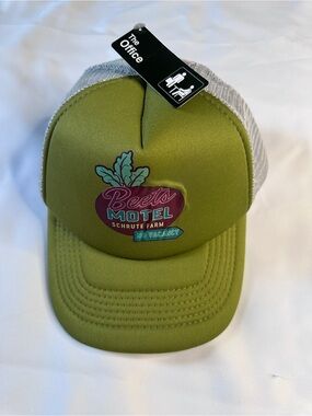 The Office Beets Motel Olive Green Trucker Hat